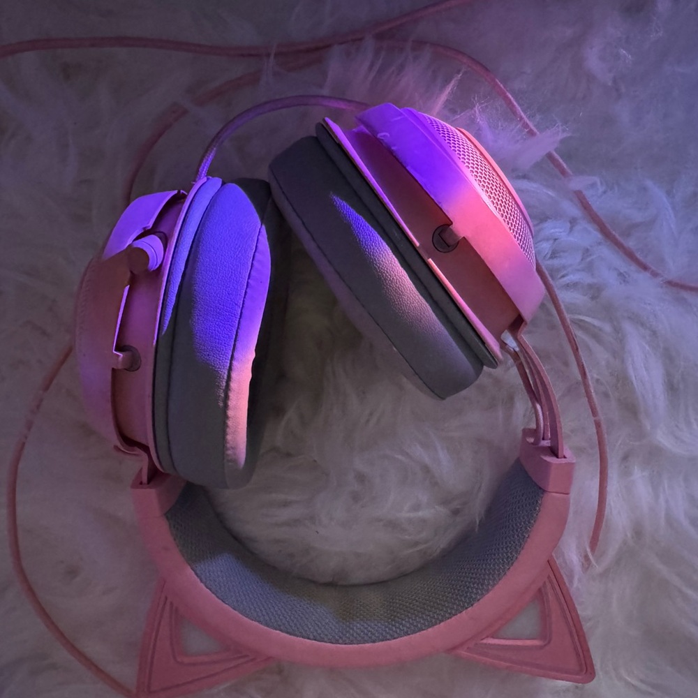 Razer Kraken Kitty RGB USB Gaming Headset Quartz Pink Pre-Owned